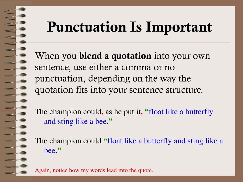 PPT - Writing and Incorporating Quotes Effectively PowerPoint