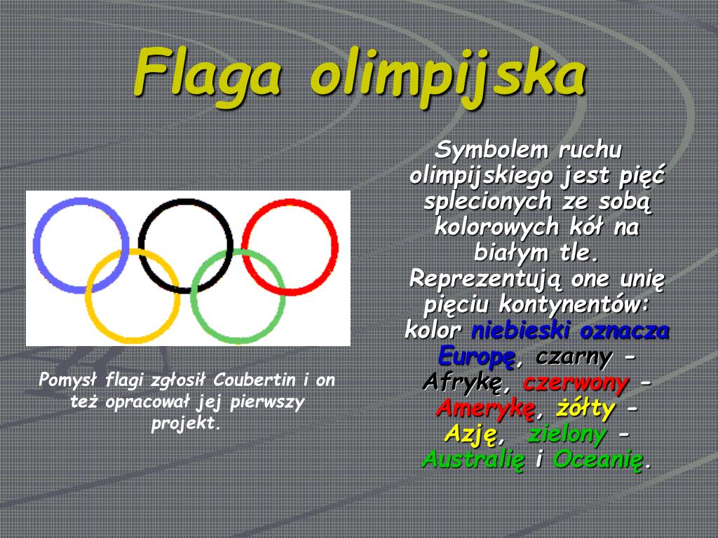 Kolory Kół Olimpijskich Co Oznaczają PPT - Ruch olimpijski – znaki szczególne PowerPoint Presentation, free