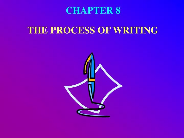 the process of writing n.
