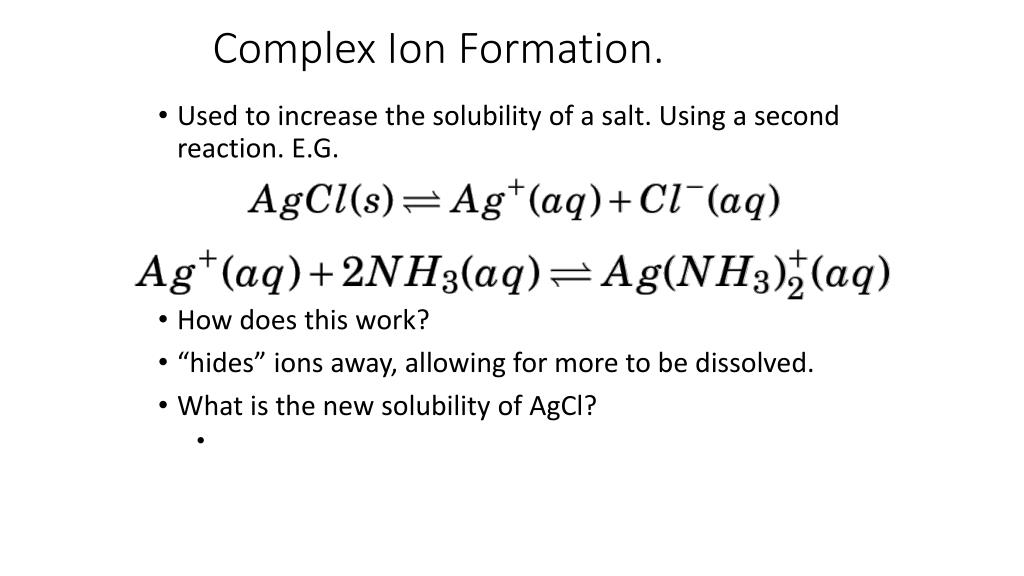 PPT Complex Ion Formation PowerPoint Presentation Free Download 