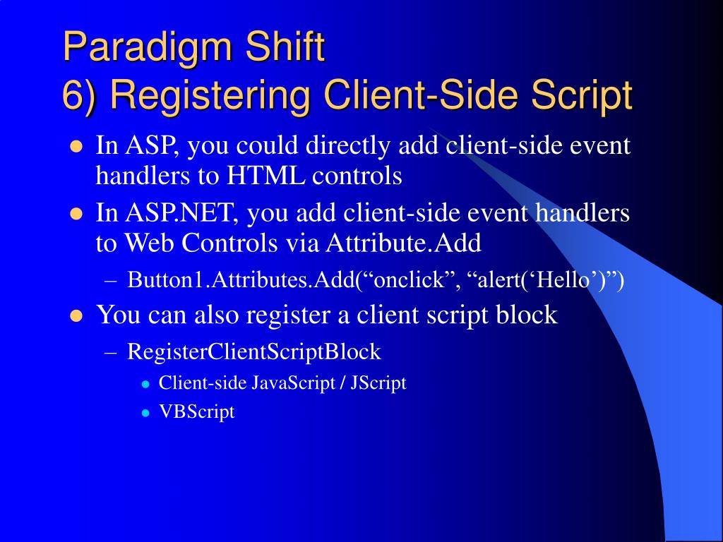 PPT - Migrating Existing ASP Applications to ASP.NET PowerPoint ...