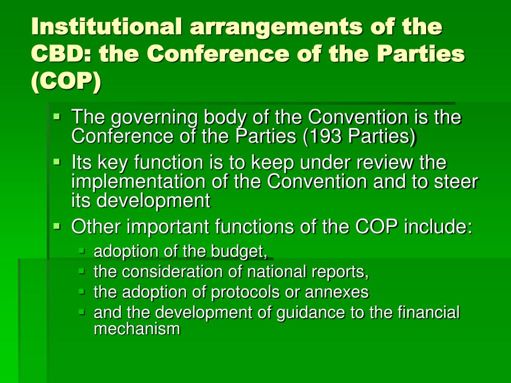 PPT Convention on Biological Diversity (CBD) PowerPoint Presentation