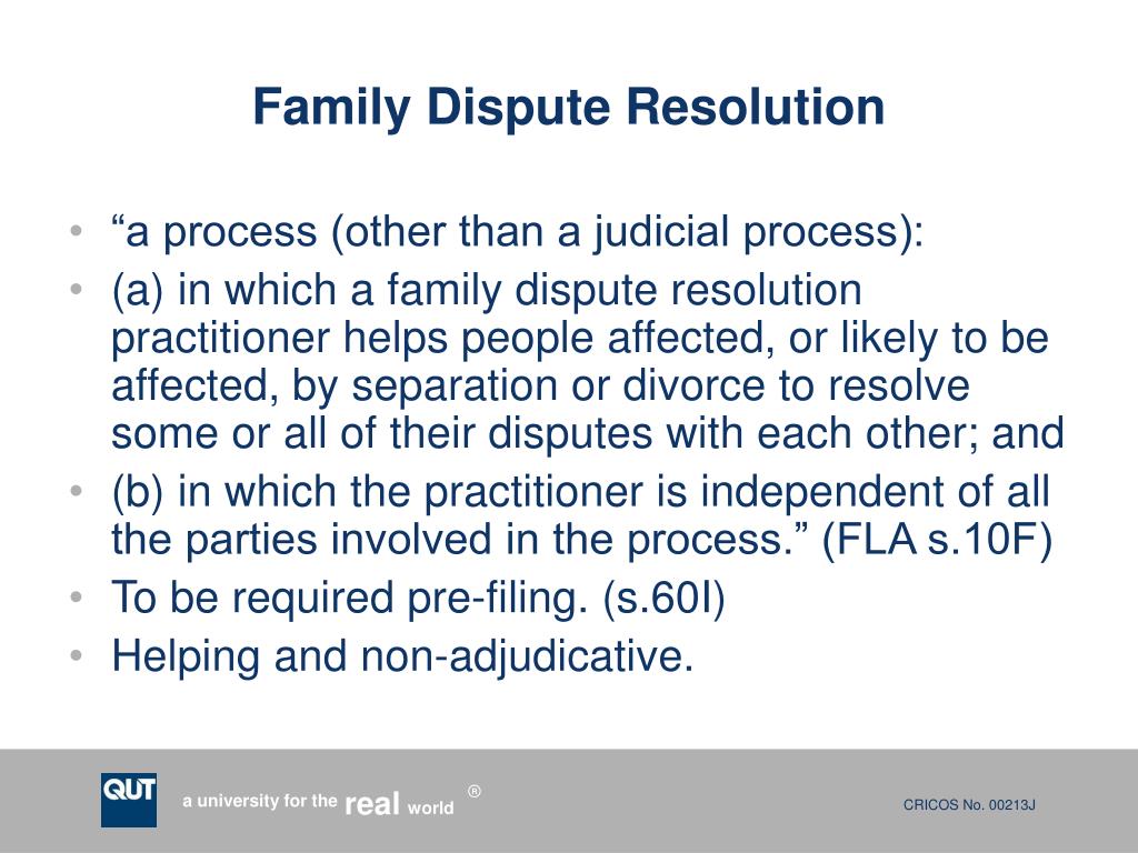 PPT Family Dispute Resolution and Victims of Violence Potential