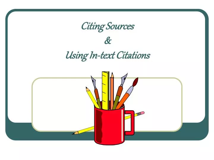 sources text citing citations using powerpoint presentation
