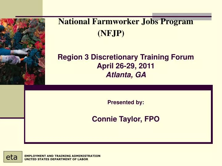 PPT National Farmworker Jobs Program (NFJP) PowerPoint Presentation