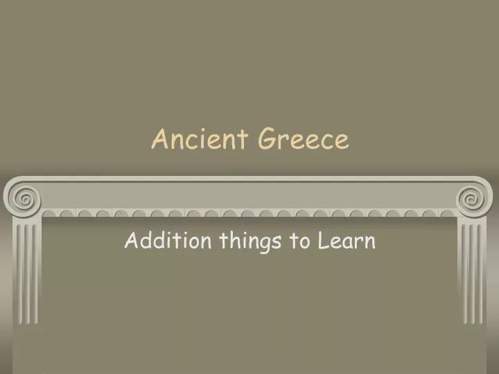 ancient greece n.