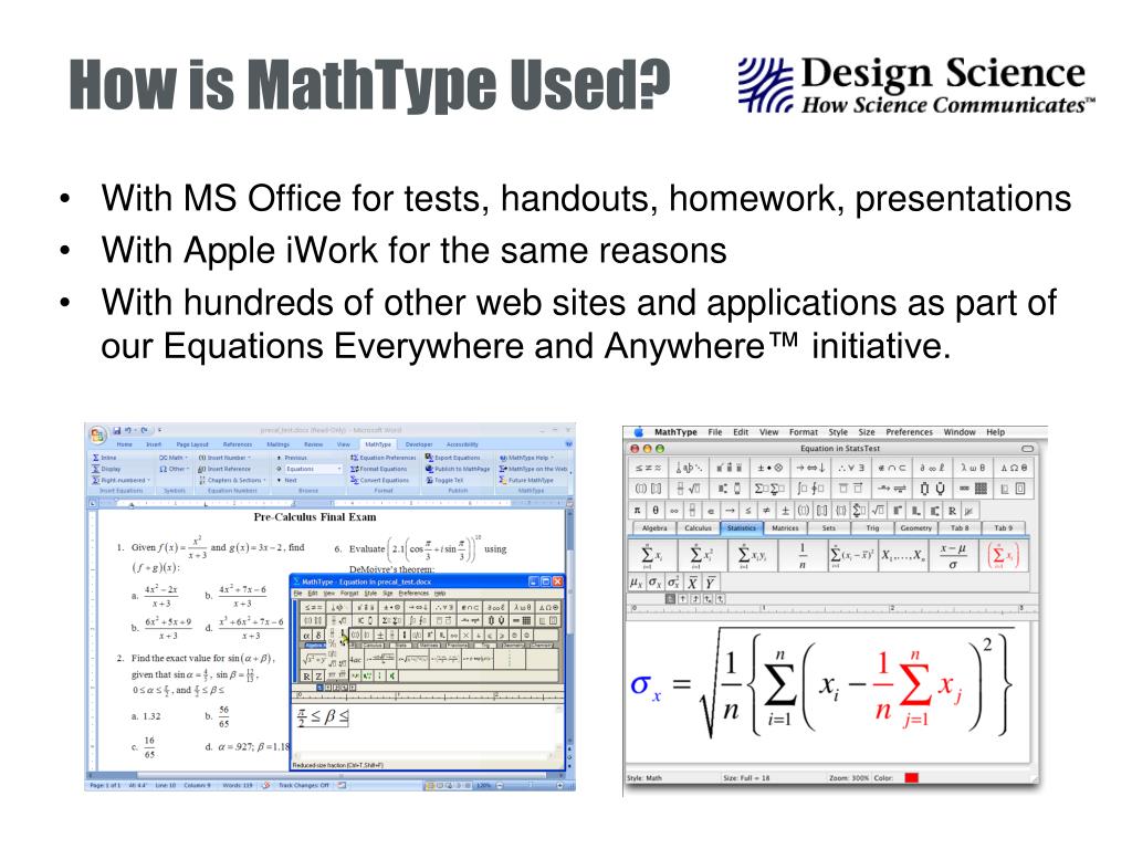 mathtype in powerpoint mathtype in powerpoint