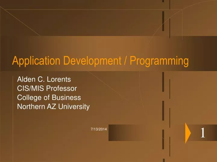 PPT - Application Development / Programming PowerPoint Presentation ...