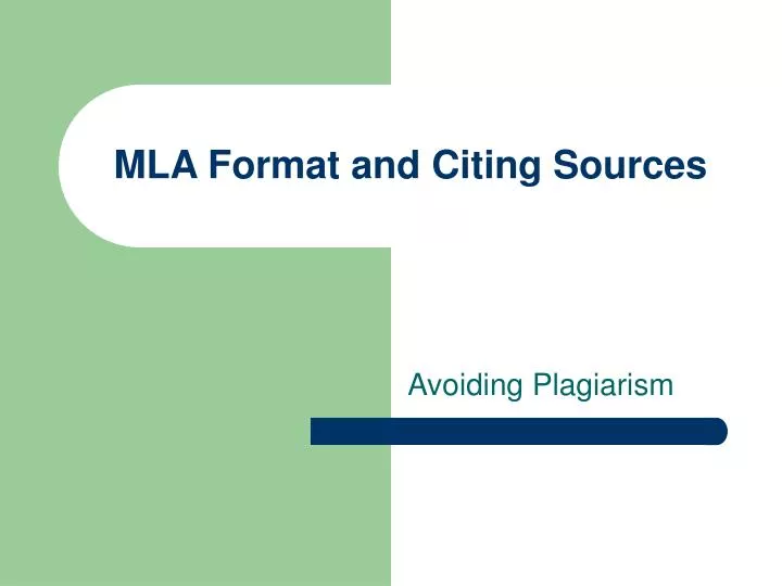 ppt mla format and citing sources powerpoint presentation mla format cited sources