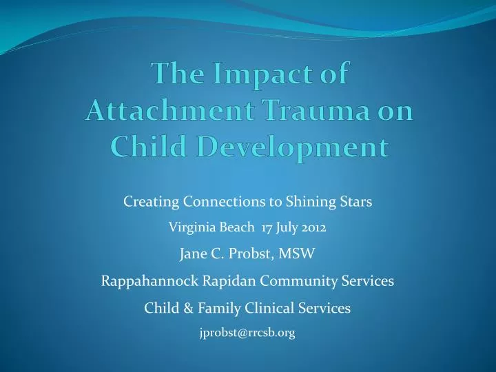 attachment trauma attachment trauma