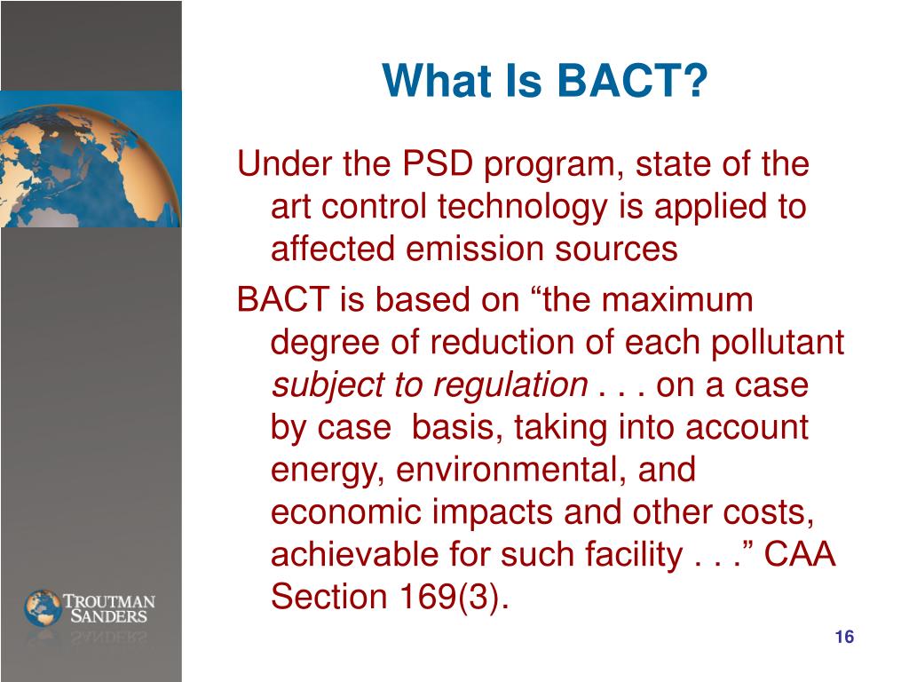PPT - Regulation of Greenhouse Gases: Expanding PSD to Include GHGs ...