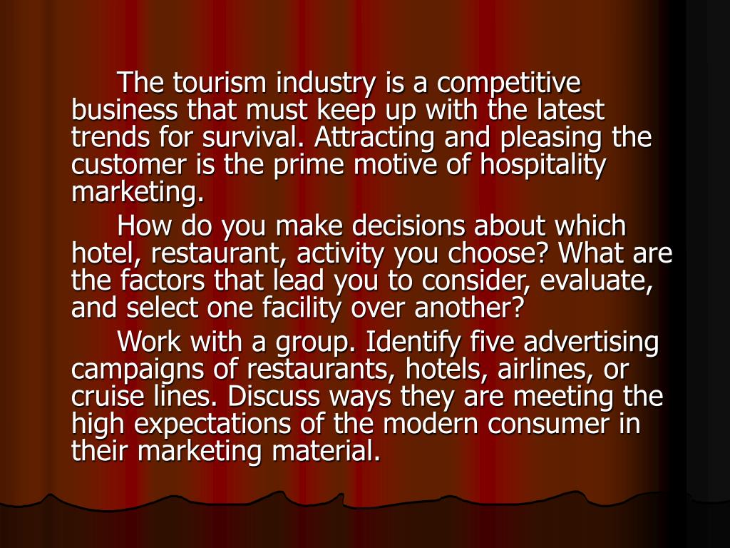 competition in tourism industry