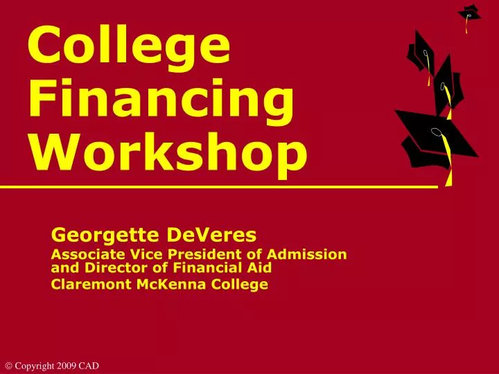 college financing workshop n.