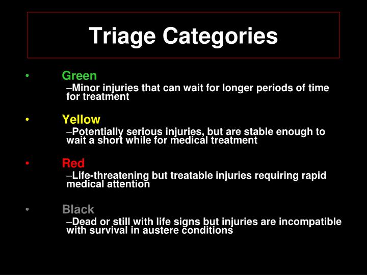 PPT - Mass Casualty & Disaster Triage PowerPoint Presentation - ID:1737398