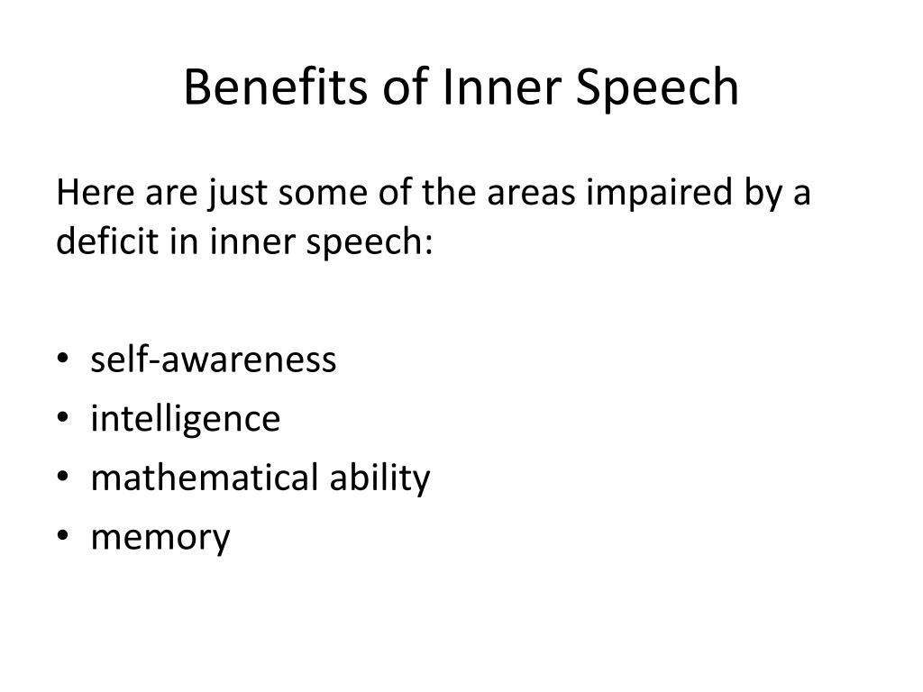 a inner speech meaning