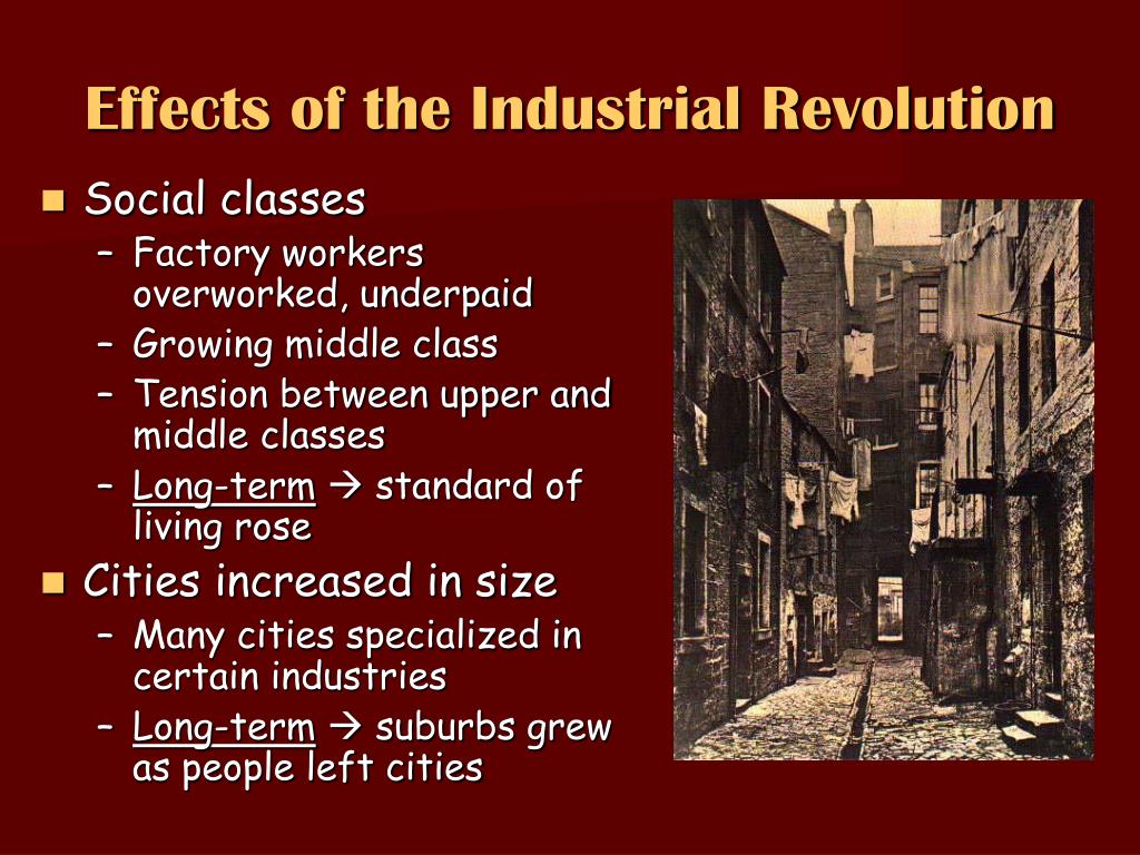 effects of the industrial revolution assignment