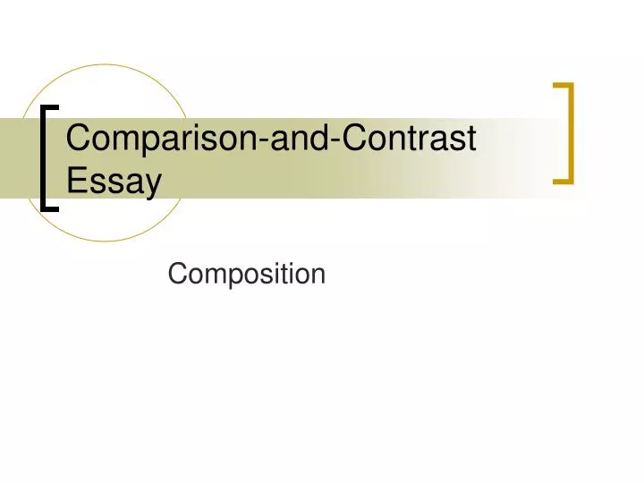compare and contrast essay powerpoint