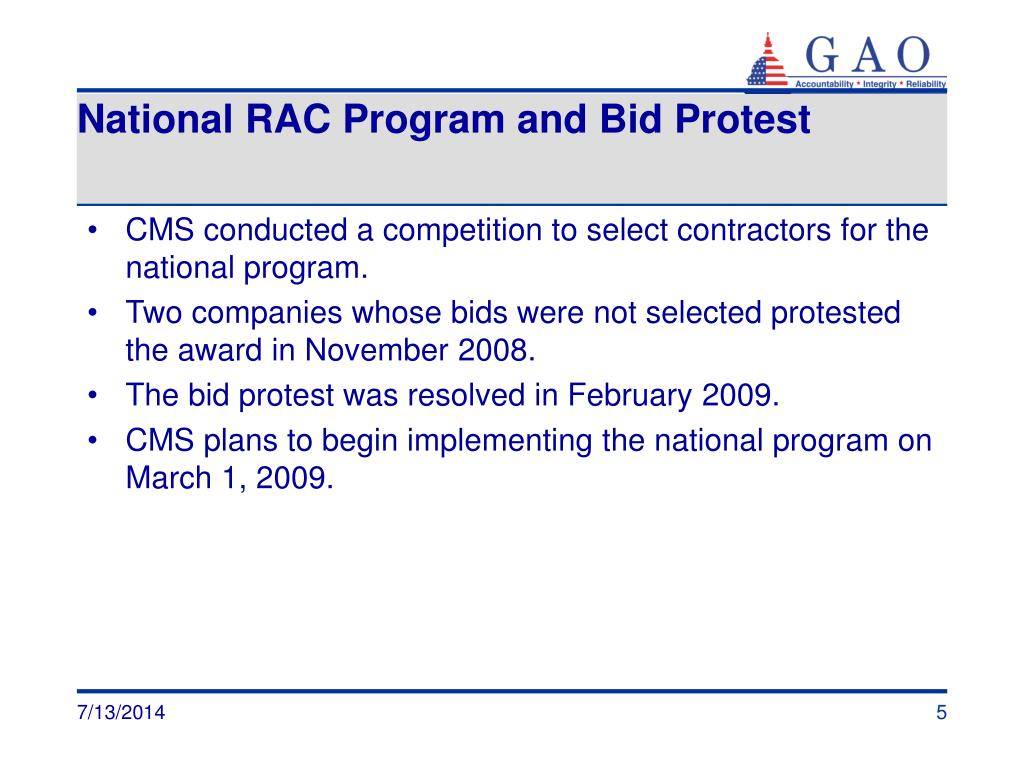PPT - Government Accountability Office’s Review of the Recovery Audit ...
