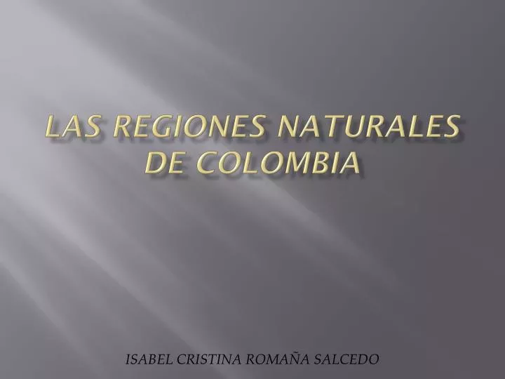 las regiones naturales de colombia n.
