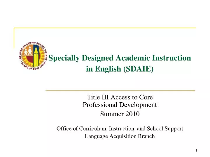 specially designed academic instruction in english sdaie n.