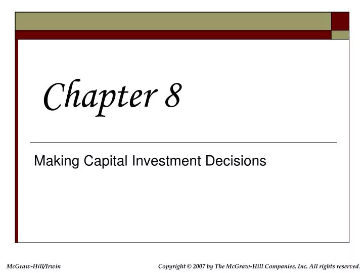 making capital investment decisions n.