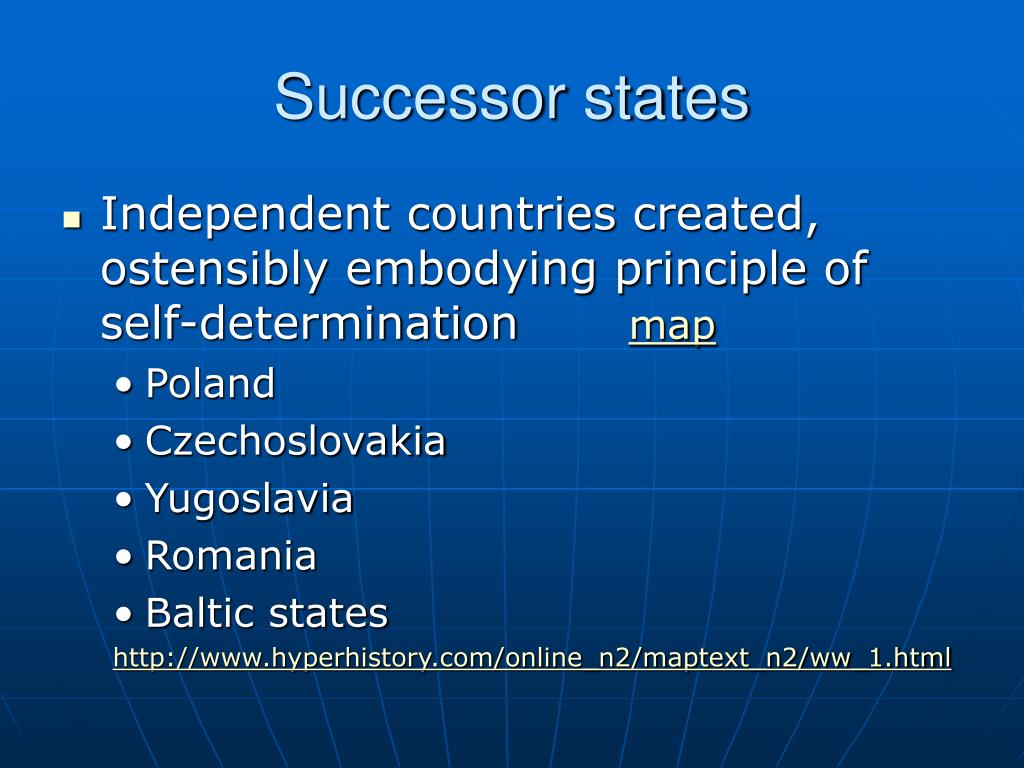 Successor State Examples PPT - The Peace Treaties PowerPoint Presentation, free download - ID ...