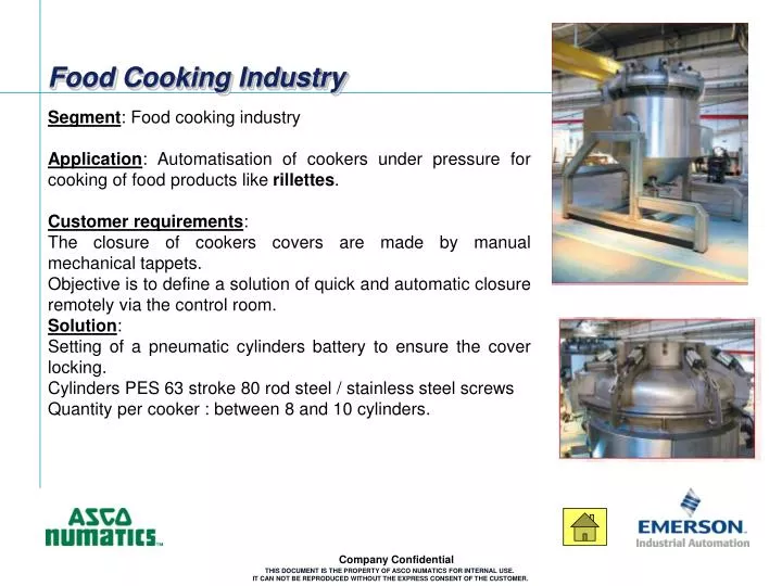 food cooking industry n.