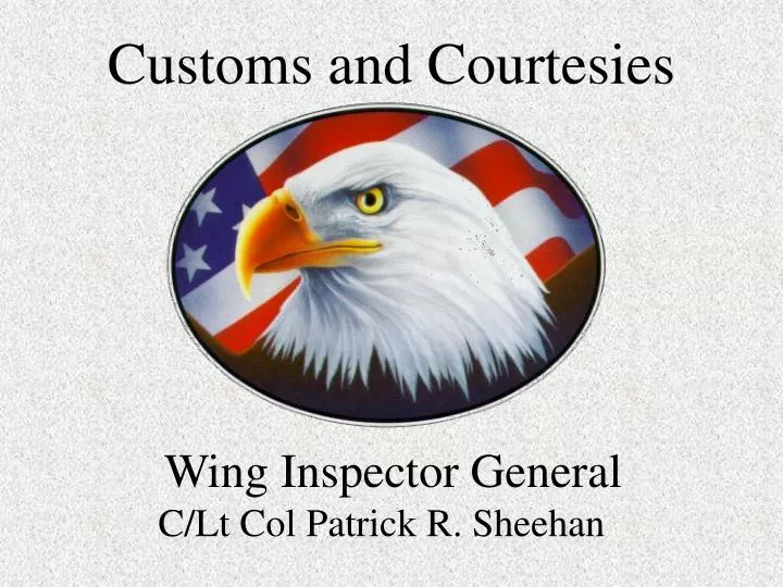 customs courtesies customs courtesies