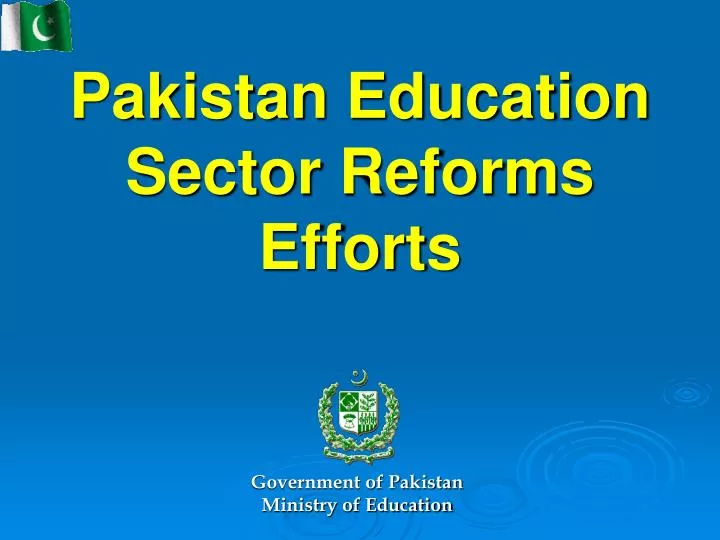 presentation on education in pakistan