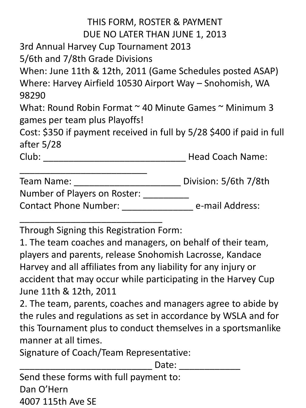 PPT Lacrosse 2013 HARVEY CUP TOURNAMENT PowerPoint Presentation, free