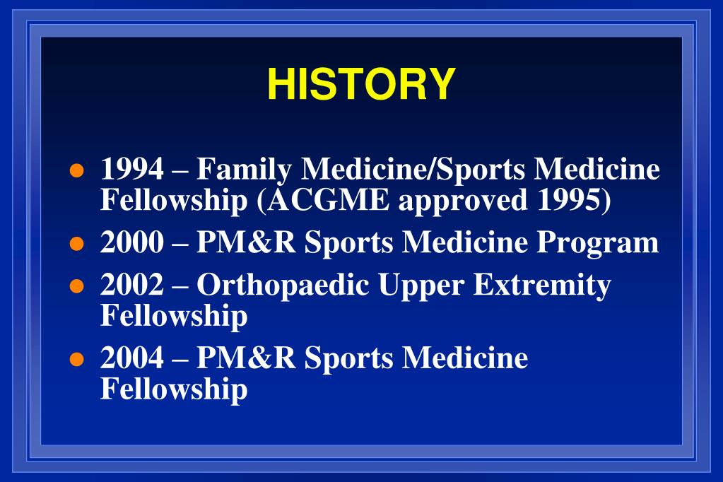 PPT SPORTS MEDICINE FELLOWSHIP PowerPoint Presentation, free download
