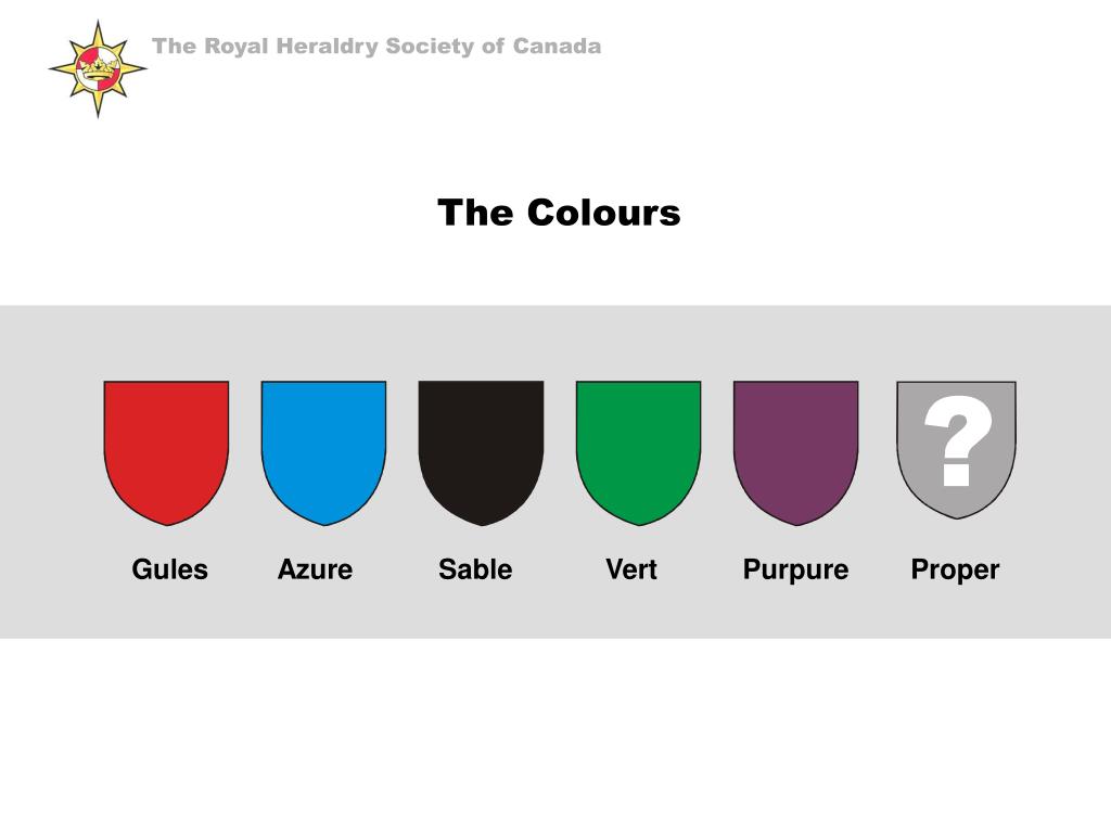 Gules Color PPT - The Royal Heraldry Society of Canada PowerPoint Presentation ...