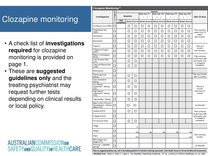 ppt national clozapine titration chart powerpoint clozapine dosage and titration chart
