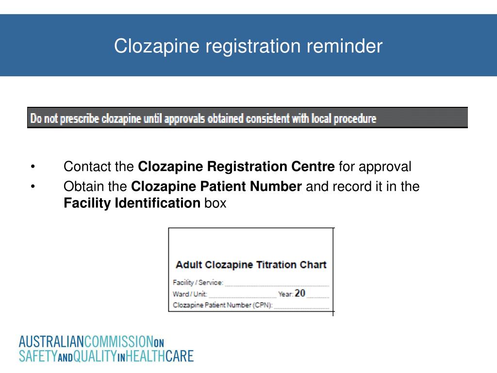 what blood test for clozapine