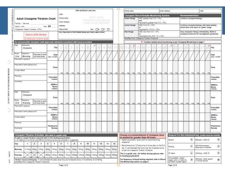 ppt national clozapine titration chart powerpoint clozapine dosage and titration chart