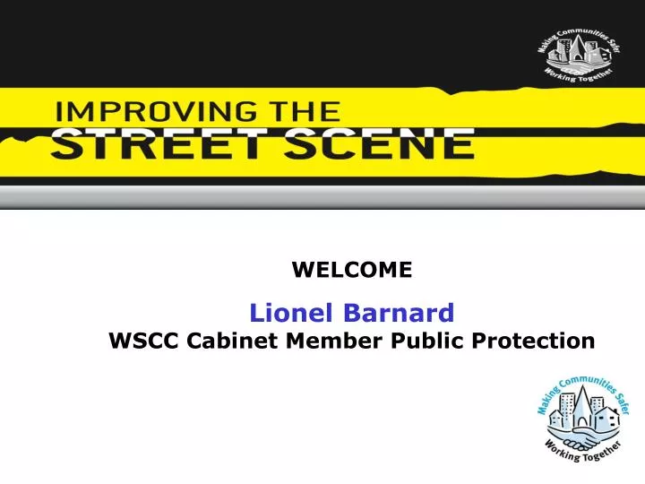 Ppt Welcome Lionel Barnard Wscc Cabinet Member Public Protection