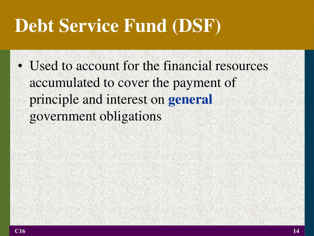 PPT Special Revenue Funds, Capital Project Funds, Debt Service Funds
