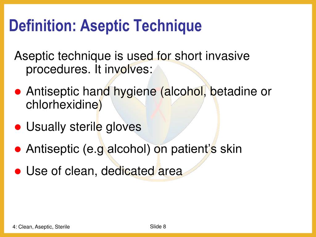 asepsis technique asepsis technique