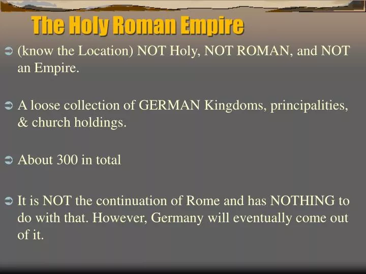 the holy roman empire n.