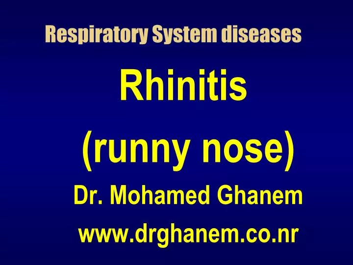 respiratory system diseases n.