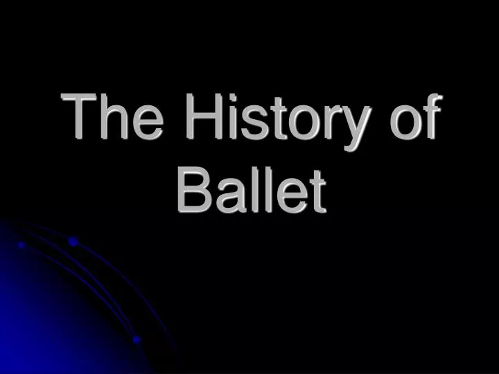 the history of ballet n.