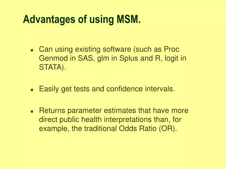 PPT Advantages of using MSM. PowerPoint Presentation, free download ID1747908
