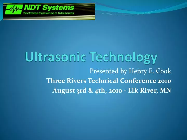 ultrasonic technology n.
