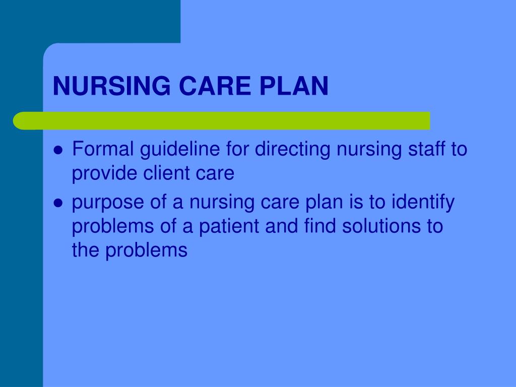 nursing care plan presentation