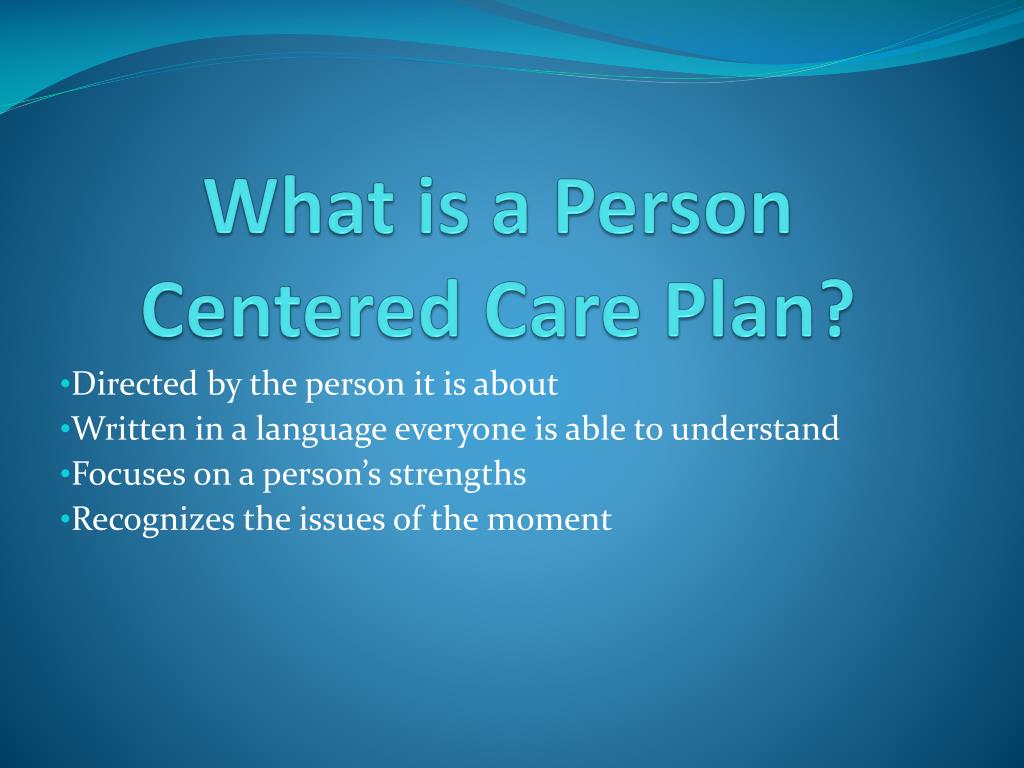 person centred care planning powerpoint presentation