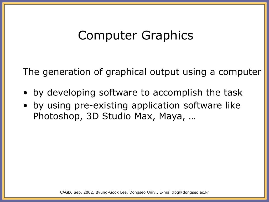 Ppt computer aided geometric design powerpoint presentation free
