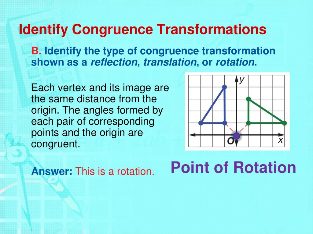 PPT - Congruence Transformations (4.7) PowerPoint Presentation, free ...