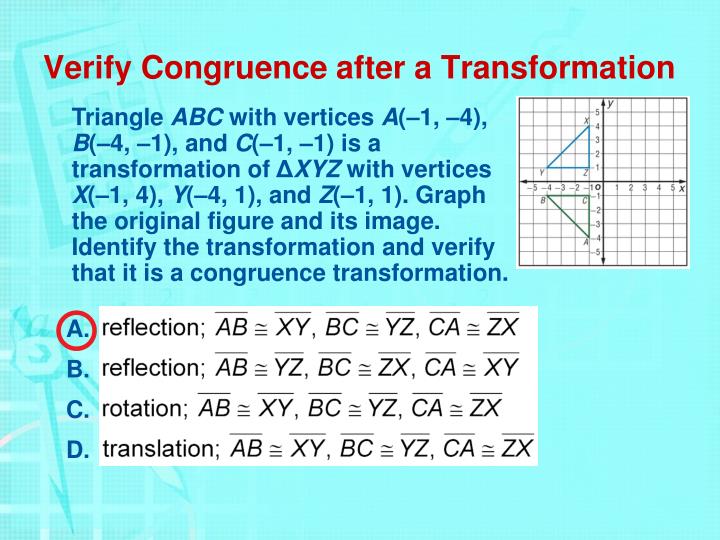 PPT - Congruence Transformations (4.7) PowerPoint Presentation - ID:1751542