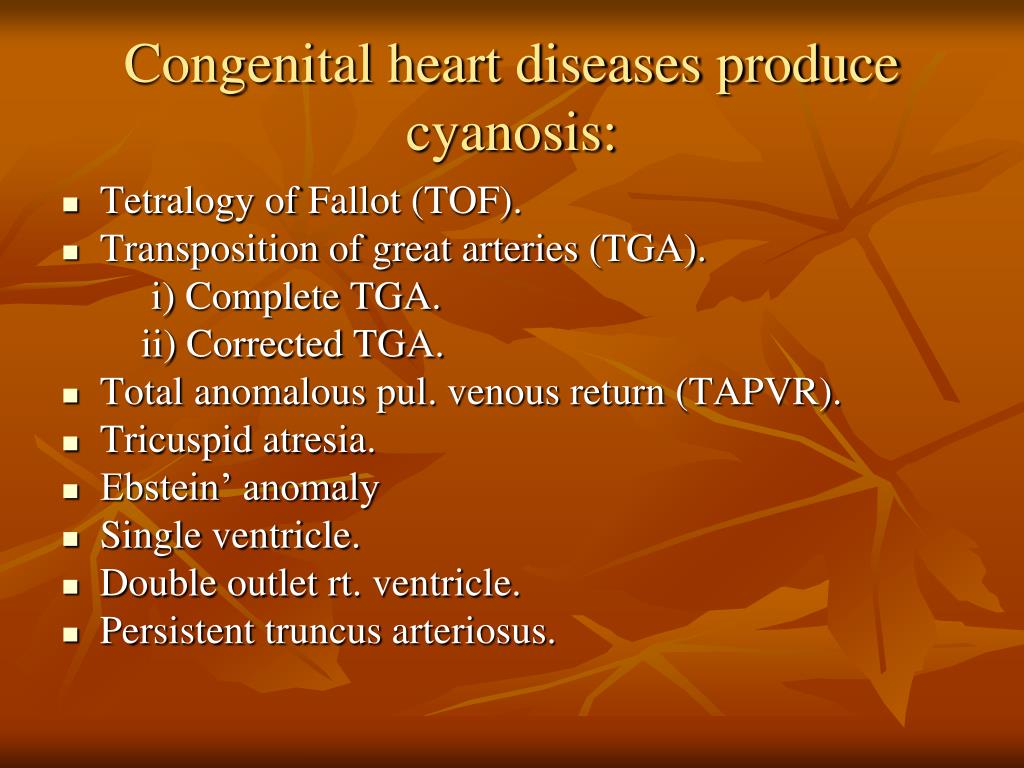 presentation on cyanotic heart disease