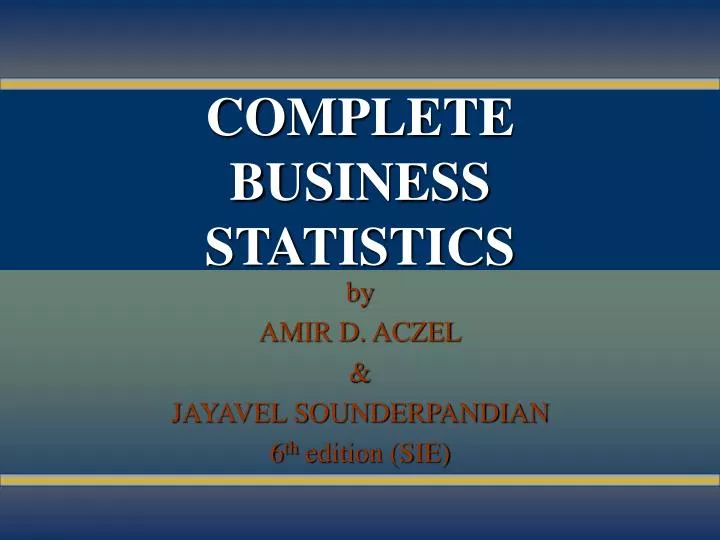 Ppt Complete Business Statistics Powerpoint Presentation - 